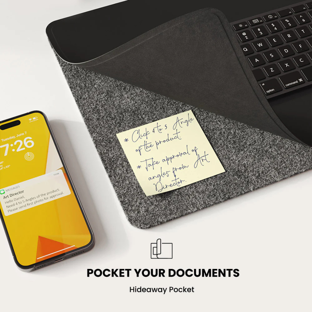 "EchoCharge" desk pad