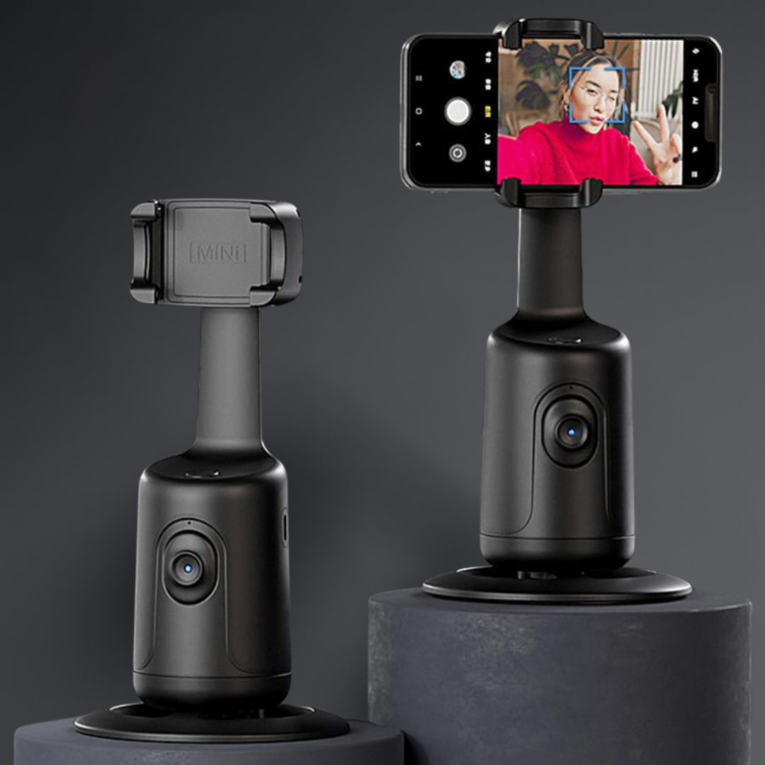 "EchoSmart" 360° tracking camera stick