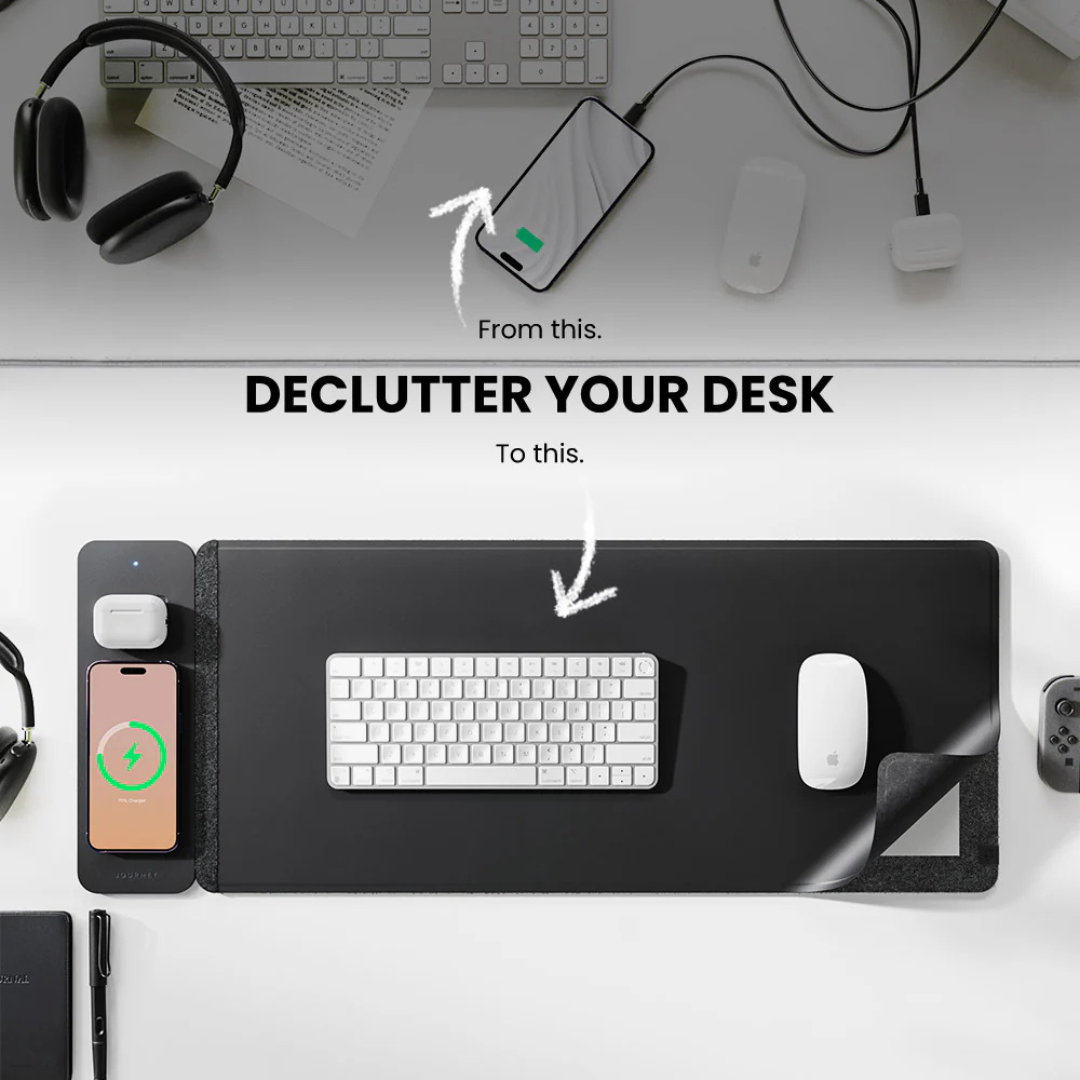 "EchoCharge" desk pad