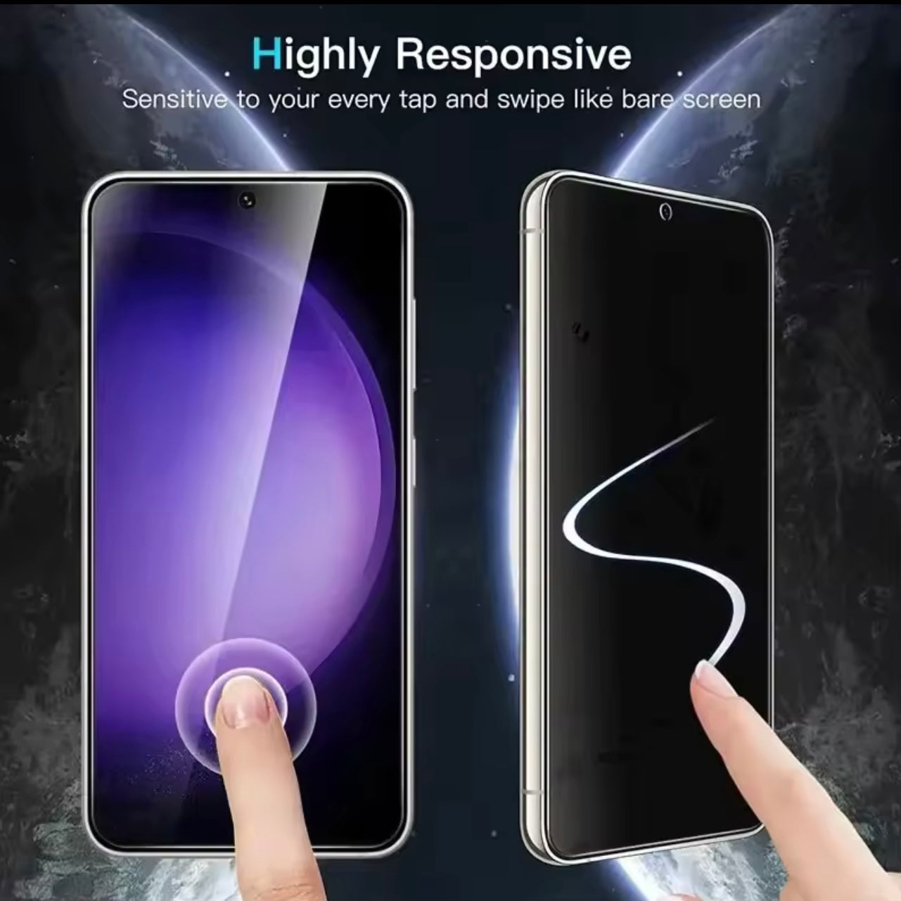 Samsung tempered glass with privacy screen